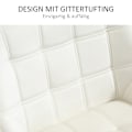 Miniatyrbillede 5 af 10: Rootz Scandinavian Style Lounge Chair - Læsestol - Fløjlspolstret stol - Moderne Design - Tyk polstring - 67cm x 61,5cm x 71cm