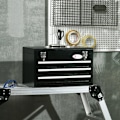 Miniatyrbillede 2 af 5: Rootz Værktøjskasse - Med 116-dele Værktøjssæt - Mobil Værktøjskasse - Låsbar - Stålhus - Sort - 45 x 24 x 27 cm