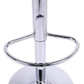 Miniatyrbillede 6 af 10: Rootz Justerbar Barstol i imiteret læder - Drejelig barstol - Bordstol - Holdbar kromramme - Komfortabel siddeplads - Let at rengøre - 84-106 cm x 38