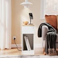 Miniatyrbillede 2 af 8: Rootz natbord - Bedstabel - sidebord - Stabilitet og opbevaring - 25x60x40cm - Organiser og beskyttegulve