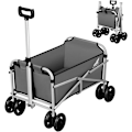 Pikkukuva 1 / 7: Taitettava Rootz-käsikärry - Utility Wagon - Ulkokäyttöön tarkoitettu vaunu - Kompakti ja kannettava, maastopyörät, suuri kantavuus - 86 cm x 93 cm x
