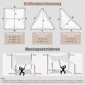 Miniatyrbillede 8 af 8: Rootz Premium udendørs solsejlsskærm - UV-beskyttelse - Vandtæt dæksel - Holdbar og nem installation - 3,5 m x 5 m