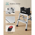 Miniatyrbild 4 av 6: Rootz 2-stegs stege - Stegpall i aluminiumlegering - Fällbar stegpall - Halkfria steg - 45 cm x 35,5 cm x 38 cm
