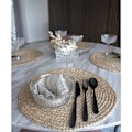 Pikkukuva 2 / 3: Rootz Bombay Placemats -sarja 4 - Pöytämatot - Jute Placemats - maalaismainen viehätys - Ø38cm x 0,5cm