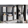 Miniatyrbild 4 av 8: Rootz Wall Cupboard - Stylish Hanging Cabinet with Adjustable Door and Shelf - Grey Oak - 46x73x24 cm