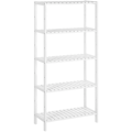 Miniatyrbillede 1 af 8: Rootz Badeværelsesskab - Opbevaringsskab - 5 niveauer - Bambus - Højdejusterbar - Hvid - 60 x 26 x 130 cm