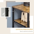 Miniatyrbillede 7 af 10: Rootz kommode - Industrielt opbevaringsskab - Kommode - Skænk - 6 skuffer - 2 hylder - Stålramme - MDF-paneler - 84 cm x 30 cm x 92 cm