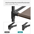 Miniatyrbillede 6 af 8: Rootz stofskab - Garderobeskabe - Opbevaringsenhed - Ikke-vævet stof - Metalrør - PP plastikforbindelse - Taupe - 45cm x 150cm x 175cm