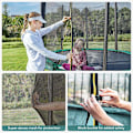 Miniatyrbillede 7 af 7: Rootz Trampolin - Udendørstrampolin - Børnetrampolin - Minitrampolin - Trampolinpark - Hoppetrampolin - Sort/grøn - 366 cm