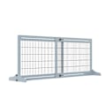 Miniatyrbillede 1 af 7: Rootz Dog Gate - Trappeport - Højdejusterbar - Foldbart kæledyrshegn - Døråbning - Gang - Små og mellemstore hunde - Grå + Sort - 183cm x 36cm x 69cm