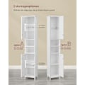 Miniatyrbillede 5 af 7: Rootz Badeværelsesskab - Opbevaringsorganisator - Højskab - MDF - Cloud White - 30cm x 30cm x 170cm - Justerbare hylder - Anti-Tip - 60 kg Kapacitet