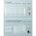 Miniatyrbild 3 av 8: Rootz White Metal Grid Storage Organizer - Wire Grid Rack - Grid Panel Organizer - Hållbara ABS-plastkontakter - Mångsidig förvaringslösning - Enkel m