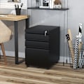 Pikkukuva 2 / 6: Rootz Rolling Container - Arkistokaappi - 3 laatikkoa - 5 pyörää - Ripustettava viila - Lukittava - Teräs - Musta - 39 x 48 x 60 cm