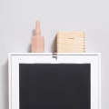 Miniatyrbillede 4 af 6: Rootz Wall Skrivebord - Foldbar Bordplade - Vægbord - 5 Rum - Pladsbesparende - Sort+ Hvid - 60x94,5x147cm