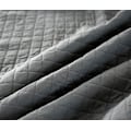 Miniatyrbillede 2 af 10: Rootz Vendbart Sengetæppe - Sofatæppe - Polyester - Åndbar - Alsidig - Mørkegrå - 360 g/m² - 1 cm Kant - 150 cm x 200 cm