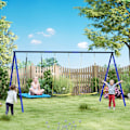 Pikkukuva 2 / 11: Rootz Swicken 3 -Child Swing Set - Outdoor PlaySet - Puutarhan vaihtelut - Kestävä teräsrunko - 365 cm x 180cm x 184 cm