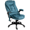 Miniatyrbillede 4 af 7: Rootz Massagestol - Drejestol - Spillestol - Kontorstol - Blå - 67 x 74 x 107-116 cm
