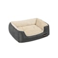 Miniatyrbillede 1 af 7: Rootz Hundeseng - Rund Hundeseng - Kæledyrsseng - Katteseng - Kæledyrsseng - Med vendbar pude - Grå - 80 x 65 x 20 cm