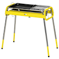 Miniatyrbillede 4 af 7: Rootz Kulgrill - Foldegrill - Kulskål - 2 X Grillstativ - Grillplade - Aftagelig skål - Rustfrit stål - Gul - 85 X 43 X 72 Cm