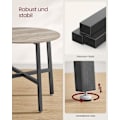 Miniatyrbillede 5 af 6: Rootz rundt spisebord - spånplade stål - Greige broget blæk Sort - Moderne - 80 cm x 75 cm - 10,8 kg - 100 kg Kapacitet