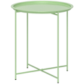 Miniatyrbillede 10 af 10: Rootz Round Garden Table - Terrace Table - Steel Exterior Table - Fjernelig bakke - Foldbart design - Ø46 x 50 cm