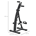 Pikkukuva 7 / 8: Rootz Movement Trainer - Kuntopyörä - Trainer - Poljinharjoitus - Musta - 41 x 50 x 96cm