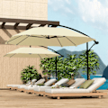 Pikkukuva 2 / 9: Rootz Traffic Lights Parasol - Patio -sateenvarjo - Ulkovarjo - Vedenpitävä kampi - 304 cm x 260 cm x 245 cm