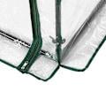 Pikkukuva 8 / 11: Rootz-kasvihuone - Tomaattitalo - Kylmäkehys rullaovella - Takapiha - Parveke - Puutarha - Teräs - Muovi - Läpinäkyvä - 100 x 50 x 150 cm