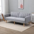 Miniatyrbillede 2 af 11: ROOTZ 2 -SEATER SOFA BED - SLEEPER SOFA - Konvertibel sofa - Linnedlignende polyester - Justerbar komfort - 173x75x73 cm - Grå