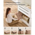 Miniatyrbillede 7 af 7: Rootz Brown Storage Affol - Seat Chest - Folding Ottoman - 43L Kapacitet - 38 cm x 38 cm x 38 cm