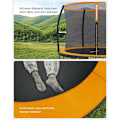 Miniatyrbillede 4 af 7: Rootz 366cm Trampolin - Havetrampolin - Fitness Trampolin - Tætmasket sikkerhedsnet - Galvaniseret stålramme - 366cm Diameter - 90cm Afstand fra jorde