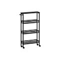 Miniatyrbillede 1 af 6: ROOTZ 4 NIVEAU TROTING TROLLEY - ROLLING CART - Opbevaringsarrangør - Wooden Chipboard - 13 x 45,4 x 77 cm