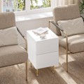 Miniatyrbillede 2 af 8: Rootz Modern Sengebord - Natbord - Sidebord - Rigelig opbevaring - Holdbart design - Beskyttende funktioner - 35 cm x 51 cm x 40 cm