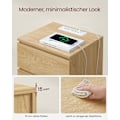 Miniatyrbillede 7 af 8: Rootz spånplade sengebord - Natbord - Endebord - Ibenholtssort - Letvægts - Robust - Nem montering - 35 cm x 40 cm x 59 cm