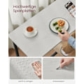 Miniatyrbillede 5 af 7: Rootz rektangulært barbord - industriel stil - pubbord - hvid - 120 cm x 60 cm x 105 cm
