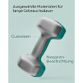 Miniatyrbillede 5 af 7: Rootz 2-delt sæt håndvægte - vægtsæt - Neoprenbelagt - Styrketræning - 20 cm x 9 cm - 11,5 cm x 3,8 cm