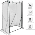 Miniatyrbillede 3 af 7: Rootz Folie Drivhus - Bærbart Plantehus - Tomathus - Pulverlakeret stål - UV-resistent PVC - 100 cm x 50 cm x 150/136 cm