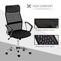 Miniatyrbild 7 av 11: Rootz Office Chair - Gaming Chair - Desk Chair - Swivel Chair With Rocker Function - Height Adjustable - Foam - Black