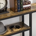 Miniatyrbillede 8 af 10: Rootz konsolbord - Sofabord - Entrébord - Industrielt design - Metal og spånplader - 120 cm x 23 cm x 75 cm