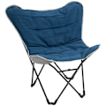 Pikkukuva 1 / 7: Rootz Camping tuoli - Kokoontaittuva - Kevyt - Teräsrunko - Liukumaton - Polyesteri - Sininen - 88 x 74 x 84 cm