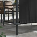 Miniatyrbillede 6 af 7: Rootz Pergola - Solbeskyttelse - Vejrbestandig - Håndsving - Justerbart skydetag - Stål+polyester - Mørkegrå - 396L x 302W x 210/280H cm