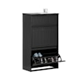 Miniatyrbild 1 av 9: Rootz Shoe Tipper Cabinet - Skoställ - Skoförvaringsorganisator - Mångsidig förvaring - Enkel montering - Slitstarkt MDF-material - 61cm x 101cm x 26c