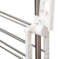 Miniatyrbillede 8 af 10: Rootz 3-lags foldbar mobil tøjlufter - Tørretumbler - Tørrestativ - Maksimal alsidighed - Pladsbesparende design - Nem mobilitet - 142L x 55W x 152H c
