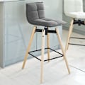 Pikkukuva 2 / 8: Rootz kääntyvä baarijakkara - korkeussäädettävä jakkara - pehmustettu istuin - Design-jakkara Home Bariin - 98cm x 36cm x 38cm