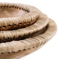 Miniatyrbillede 3 af 6: Rootz Teak Skål - Økologisk Skål - Raffia Fad - Luksuriøst service - 30 cm Diameter