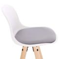 Miniatyrbild 7 av 8: Rootz Barpall - Frukostpall - Kökspall - Imiterat läder - 38,5 cm x 33 cm x 96,5 cm - Förkromat fotstöd - Ergonomisk design