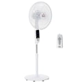 Miniatyrbillede 1 af 4: Rootz piedestalblæser - 3 hastigheder - 3 tilstande - Timer - Fjernbetjening - Sort + Hvid - 45 x 42 x 118-138 cm