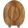 Miniatyrbillede 4 af 6: Rootz Soft-Close toiletsæde - Antibakteriel - Vandafvisende - Universal O-formet - 37,8 cm x 43,8 cm - MDF - Zinklegering - Rustfrit stål