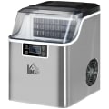 Miniatyrbild 6 av 6: Rootz Ice Cube Machine - Ice Cube Dispenser - Ismaskin - Iskubmaskin med 3,2 l vattentank - Silver - 25,2L x 36W x 37,1H cm