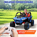 Pikkukuva 9 / 11: Rootzin lasten sähköinen UTV -auto - Kid's Ride -On Auto - Kaukosäädin maastoauto - 1 tunnin ajomatka - 117 cm x 72 cm x 67cm